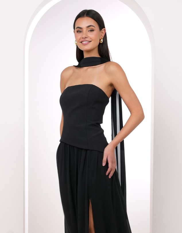 Pilgrim - Meya Corset Scarf Maxi Dress