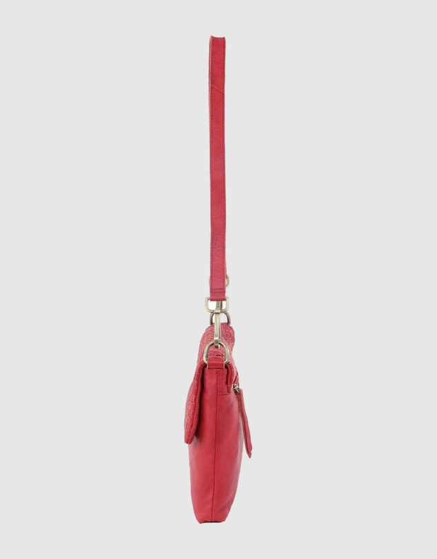 Pierre Cardin - Woven Leather Flap Cross-Body Clutch