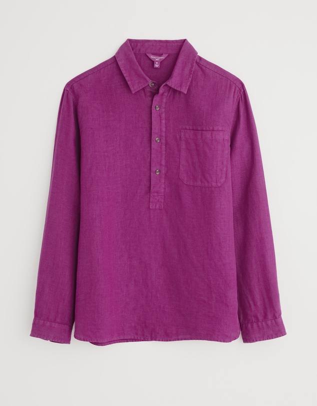 Seasalt - Seasalt Cornwall Purple Artist's Shirt
