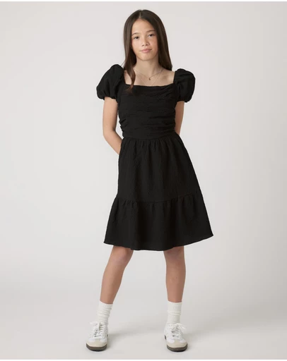 Decjuba Kids - Evie Textured Mini Dress - Teens