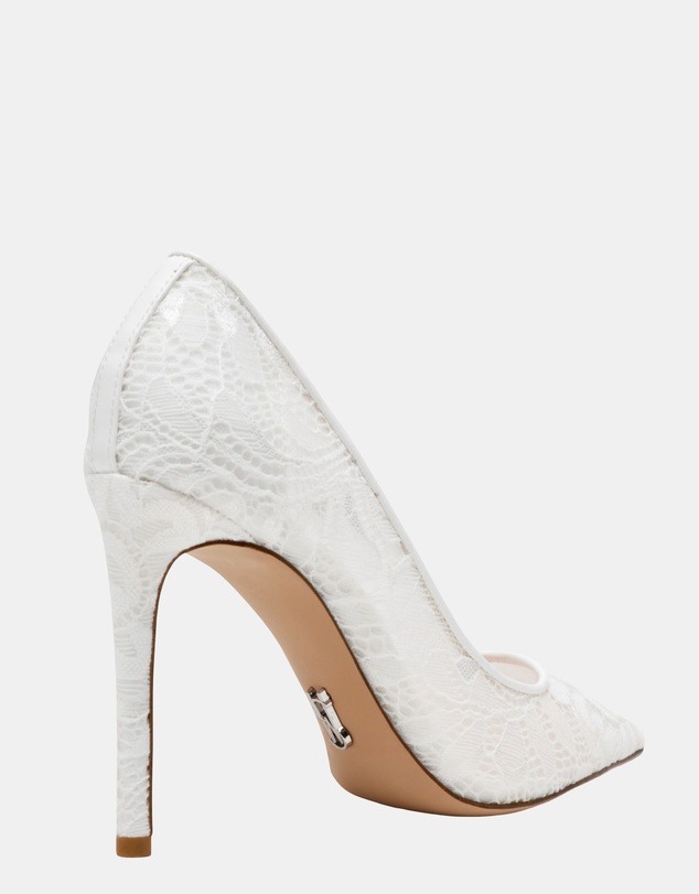 Steve Madden - Thrive-LM White Lace Heels