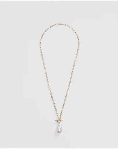 Country Road - Lila Freshwater Pearl Long Necklace