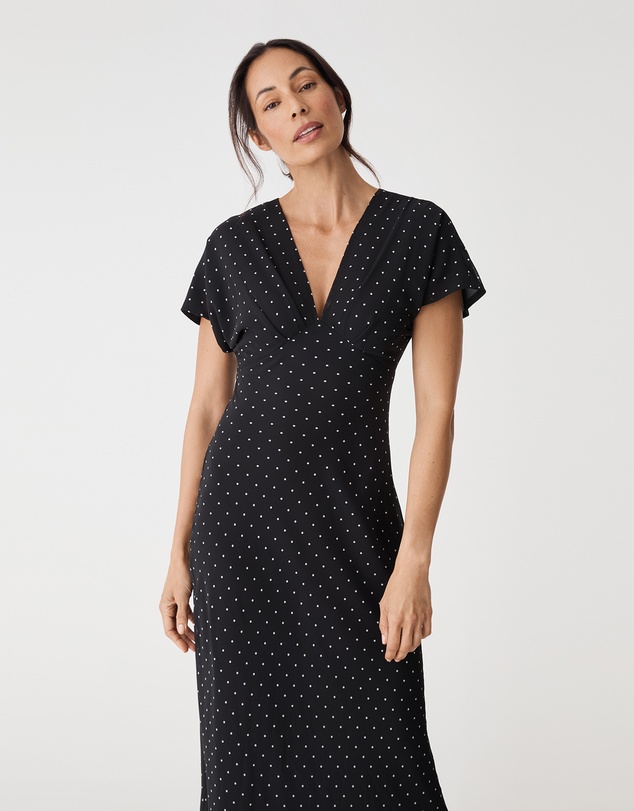Forcast - Elise V-Neck Bias Dress