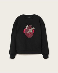 AllSaints - Andrea Pippa Bead Detail Sweat