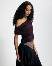 Lover - Ines Asymmetrical Midi Dress