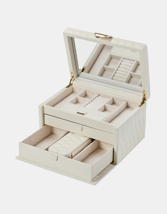 Wolf - WOLF Lauren Medium jewellery Box Ivory