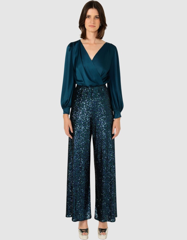 SACHA DRAKE - Sequin Palazzo Pant