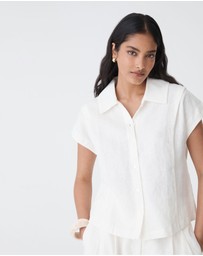 Forcast - Ami Linen Collar Shirt