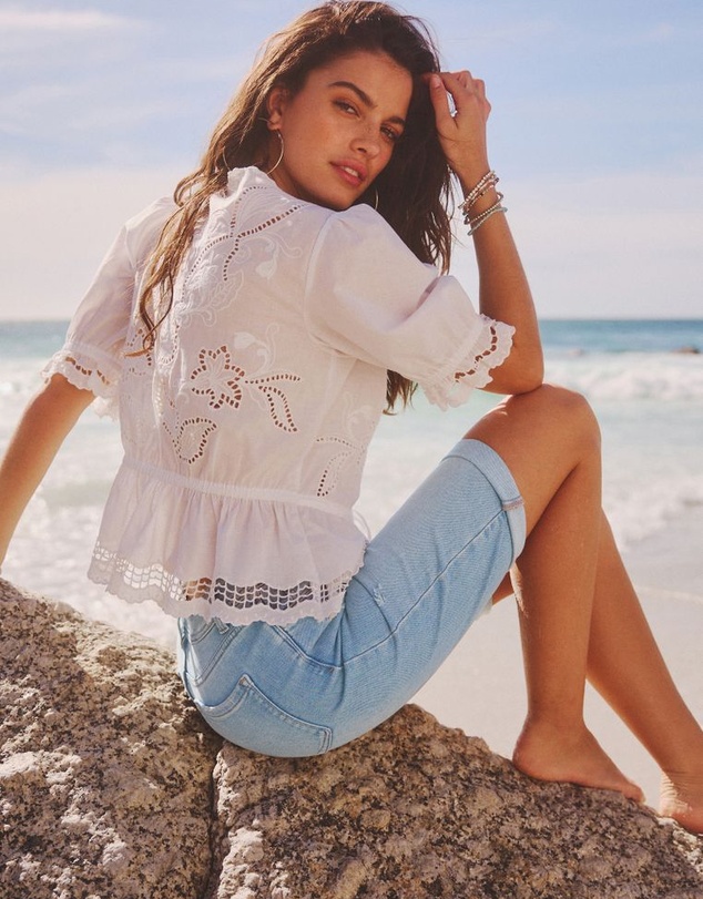 NEXT - Denim Knee Shorts