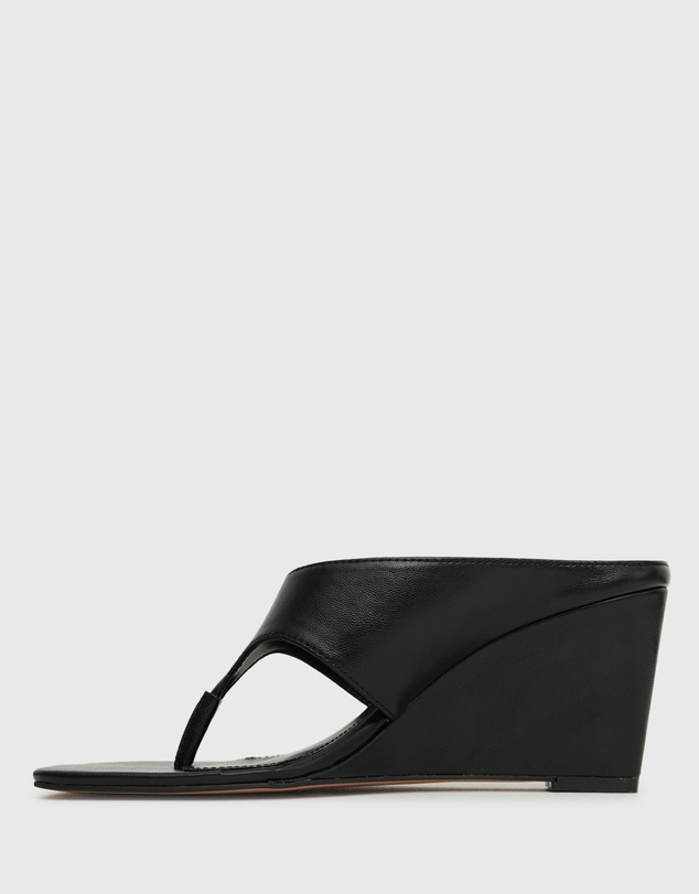Betts - Selene Square Toe Wedge Sandals