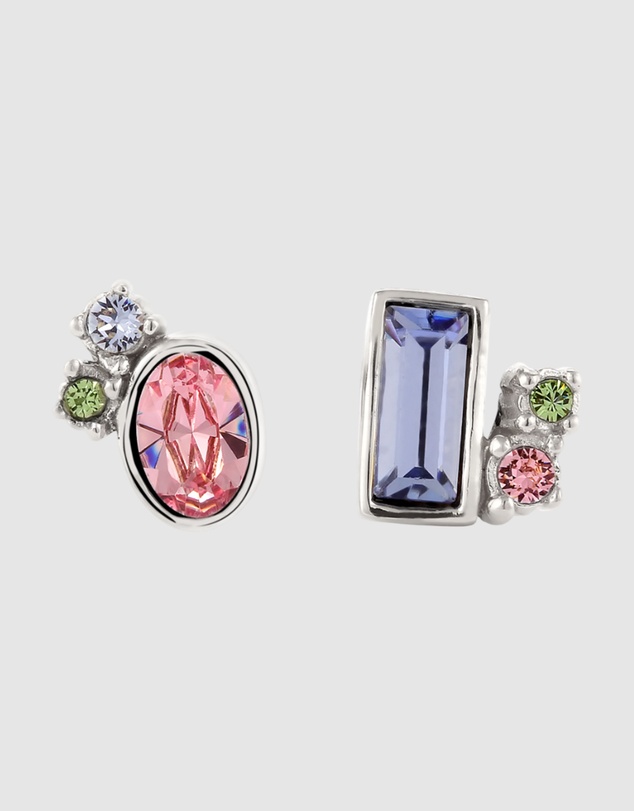 Elli Jewelry - Crystal Symphony Stud Earrings in 925 Silver
