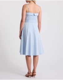 David Lawrence - Wisteria Cotton Midi Dress