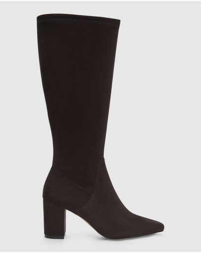 CHOCOLATE SUEDE STRETCH