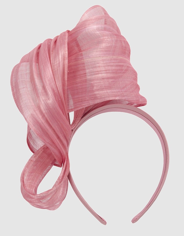 Fillies Collection - Bespoke Dusty Pink Bow Racing Fascinator
