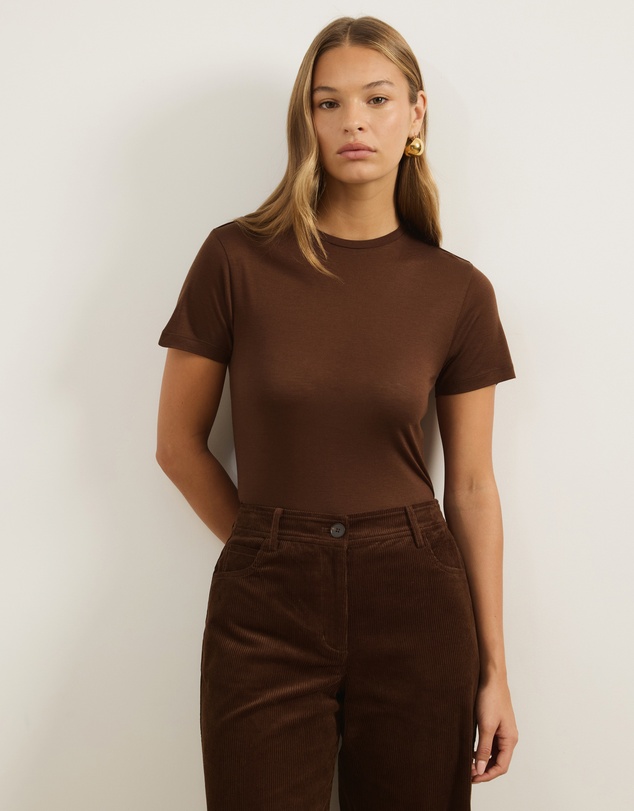 Atmos&Here - Wool Blend Short Sleeve T-Shirt