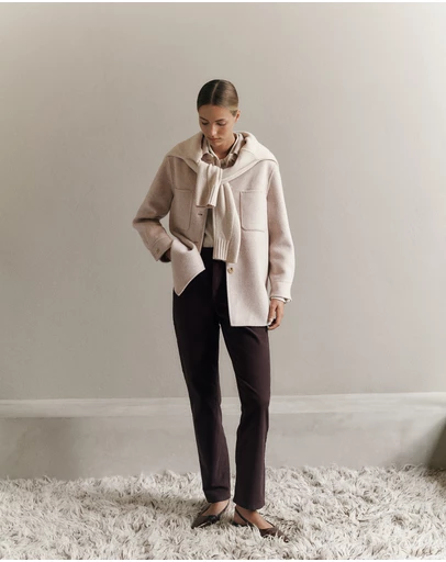 Trenery - Moleskin Five Pocket Pant in Coffee Bean