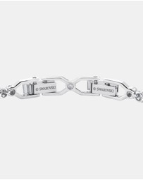 Swarovski - Imber Emily Tennis bracelet, Round cut, White, Rhodium plated