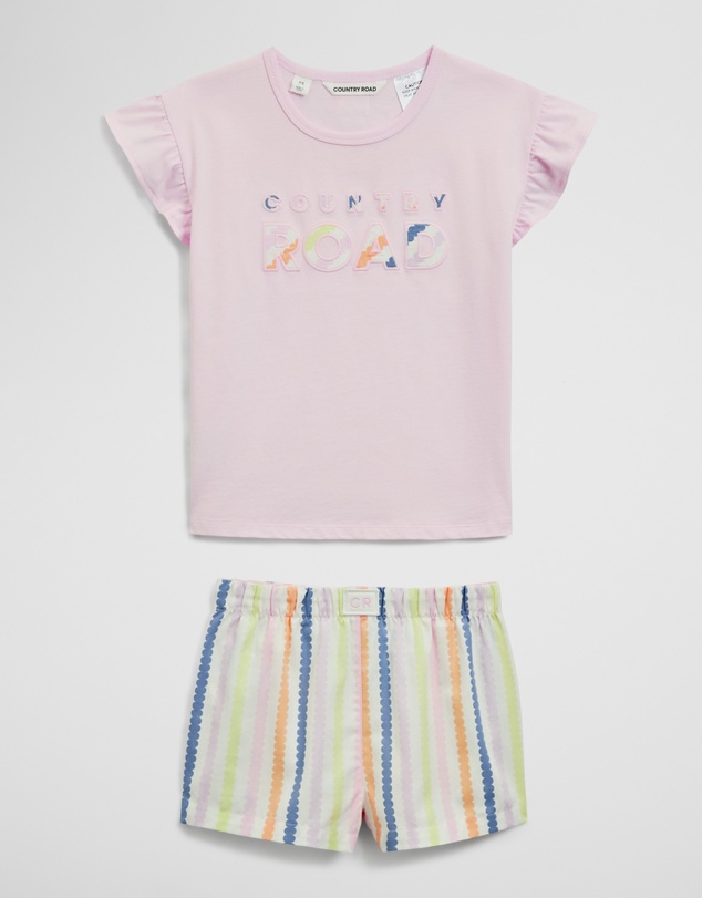 Country Road - Short Sleeve T-shirt Sleep Set