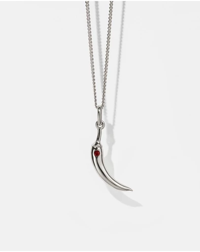 Meadowlark - Chilli Charm Necklace set with a Red Sapphire