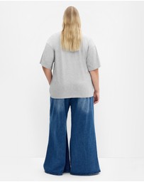 City Chic - Oversized Wash Tee