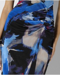 Montique - Faylen Printed Mesh Dress