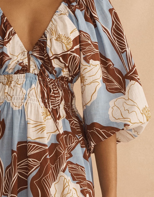 AUR OCEA - Plunge Blouson Dress