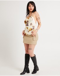 Alice In The Eve - Chloe Halter Cowl Neck Top