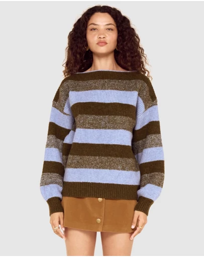 MINKPINK - Avia Boat Neck Knit