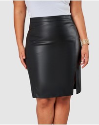 Pink Dusk by Curve Project - Stinger PU Skirt