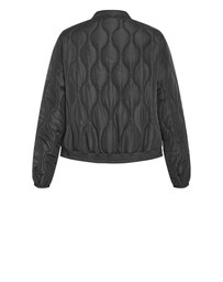 City Chic - Plus size Leah Puffer Jacket - black