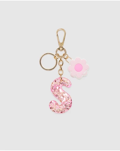 Seed Heritage - Pink Stripe Initial Keyring