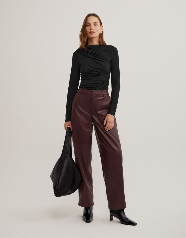 Witchery - Draped Jersey Long Sleeve Top
