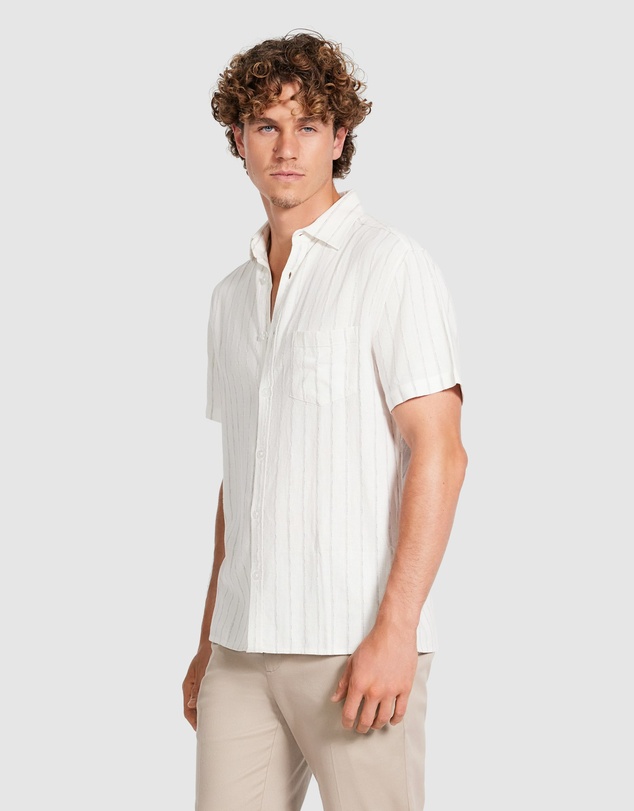 Tarocash - Artis Linen Stripe Shirt