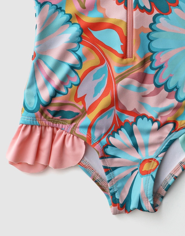 WITH LOVE FOR KIDS - Frills Long Sleeve Swimmers - Babies - Kids