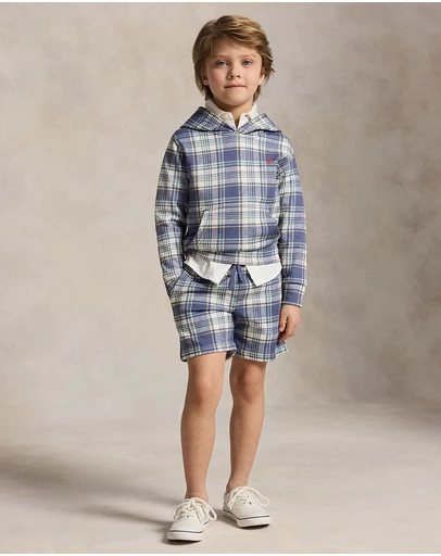 Polo Ralph Lauren - Plaid French Terry Hoodie - Kids