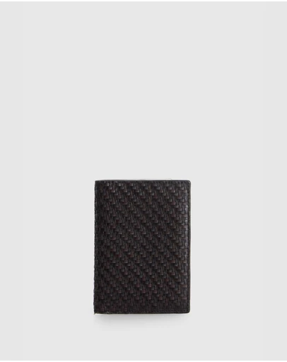 Evity - Logan Leather Weave Passport Case