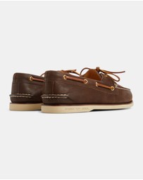 Sperry - Gold A/O 2-Eye Wide Leather Brown- Men's