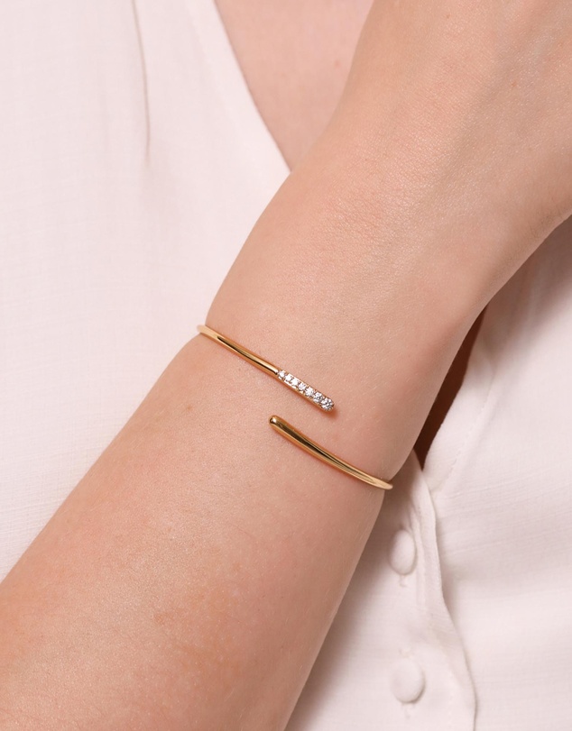 Astrid & Miyu - Orbit Crystal 18Ct Cuff
