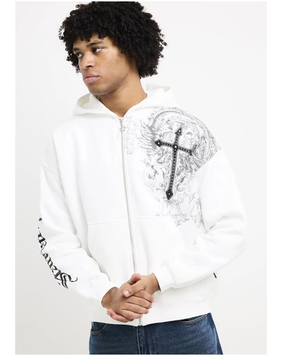 Standard - Crucifix Zip Hoodie