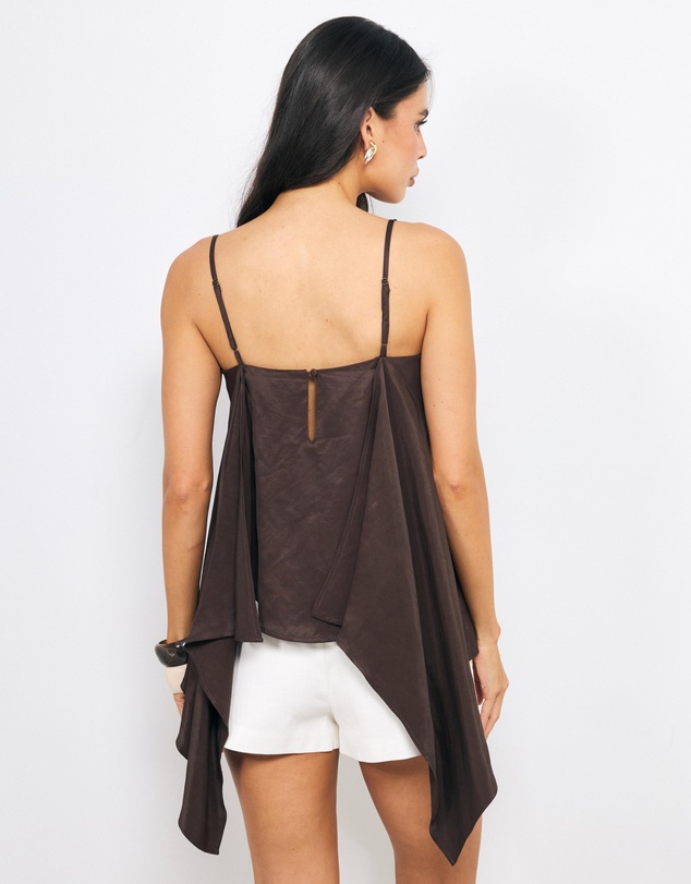 AERE - Gio Drape Hem Top