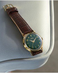 TIMEX - Marlin® Quartz 34mm Leather Strap Watch