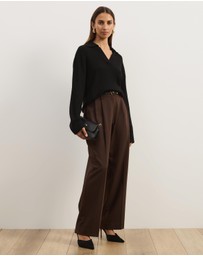 Atmos&Here - Eden Rib Collar Knit