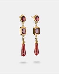 THOMAS SABO - THOMAS SABO Elyndra Earrings with Red Stones