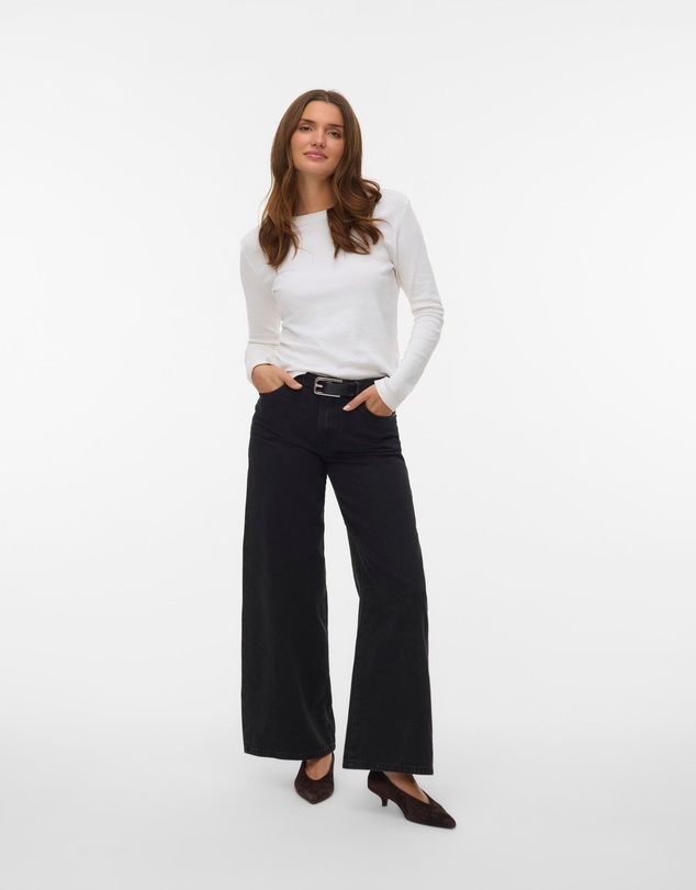 Vero Moda - Remy Mid Rise Wide Jeans