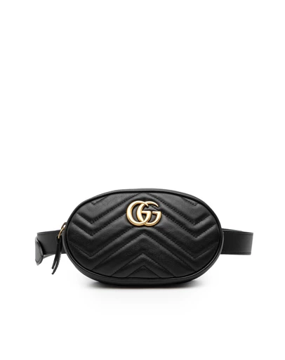 Pre-Loved by Azura Reborn - Pre-Loved GG Marmont Matelasse Leather Belt Bag