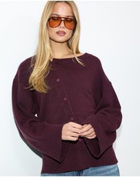 Dazie - Zara Asymmetric Knit Jumper