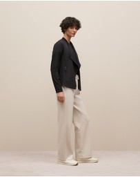 Trenery - Bamboo Viscose Blend Jacket in Black