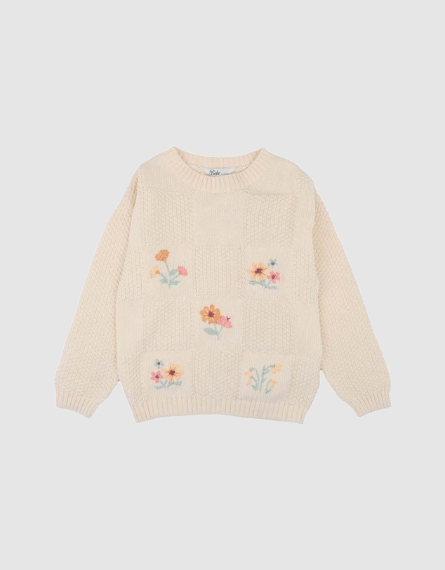 Bebe by Minihaha - Fern Hand Emb. Organic Jumper - Kids