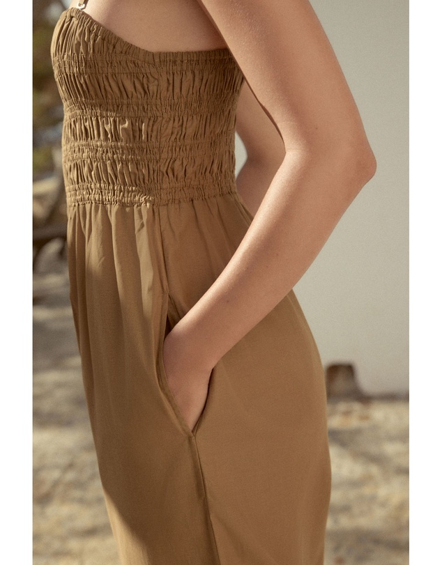 NEXT - Shirred Bandeau Jumpsuit
