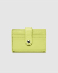 Globite - Leather RFID Card Holder Snap Button